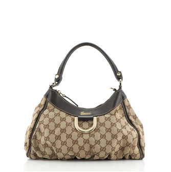Gucci D Ring Hobo GG Canvas Small