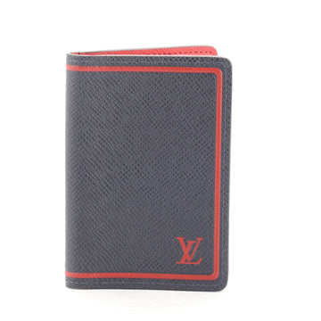 Louis Vuitton Pocket Organizer Initials Taiga Leather