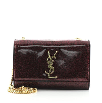 Saint Laurent Classic Monogram Crossbody Bag Glitter Patent Small