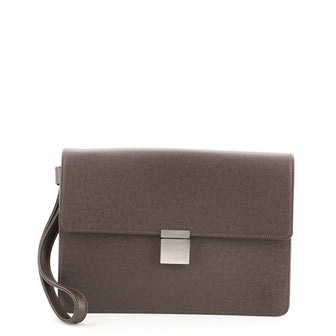 Louis Vuitton Selenga Pouch Taiga Leather