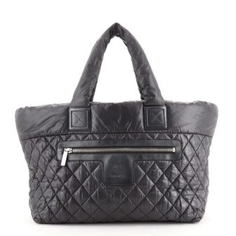 Chanel Coco Cocoon Zipped Tote Quilted Nylon Medium