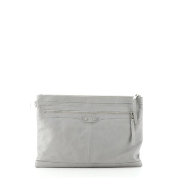 Balenciaga Classic City Clip Pouch Leather Large