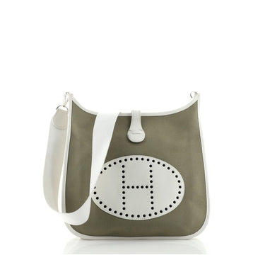 Hermes Evelyne Bag Gen I Toile and Leather GM