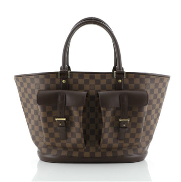 Louis Vuitton Manosque Handbag Damier GM