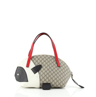 Gucci Children's Zoo Bag GG Coated Canvas