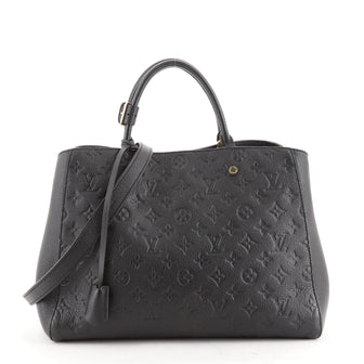 Louis Vuitton Montaigne Handbag Monogram Empreinte Leather GM