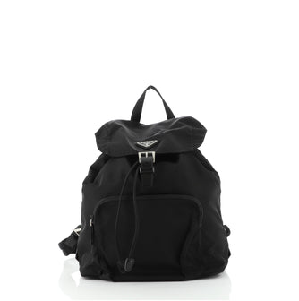 Prada Double Front Pocket Backpack Tessuto Medium