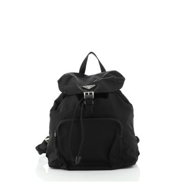 Prada Double Front Pocket Backpack Tessuto Medium