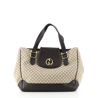 Gucci 1973 Tote Diamante Canvas and Leather Medium