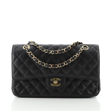 Chanel Classic Double Flap Bag Quilted Caviar Medium
