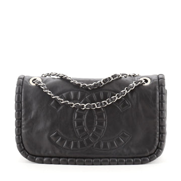 Chanel On The Bund Flap Bag Calfskin Medium