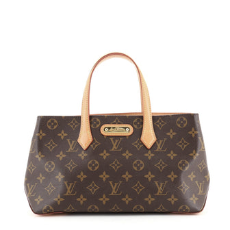 Louis Vuitton Wilshire Handbag Monogram Canvas PM