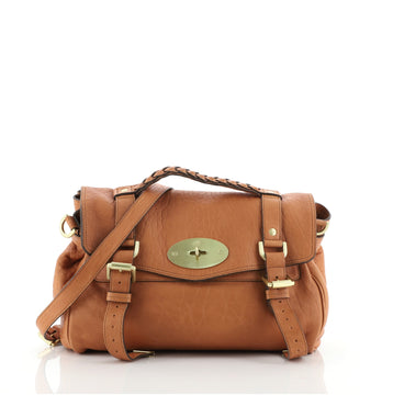 Mulberry Alexa Satchel Polished Buffalo Medium