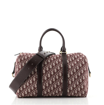 Christian Dior Convertible Boston Bag Oblique Canvas Large