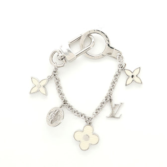 Louis Vuitton Fleur d'Epi Bag Charm and Key Holder Metal and Epi Leather