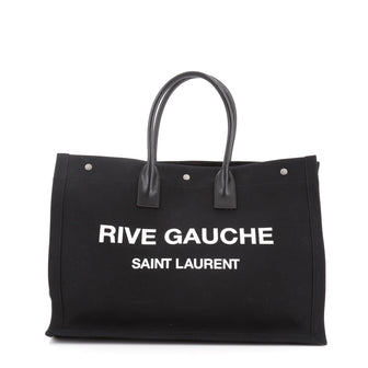 Saint Laurent Rive Gauche Shopper Tote Canvas Large