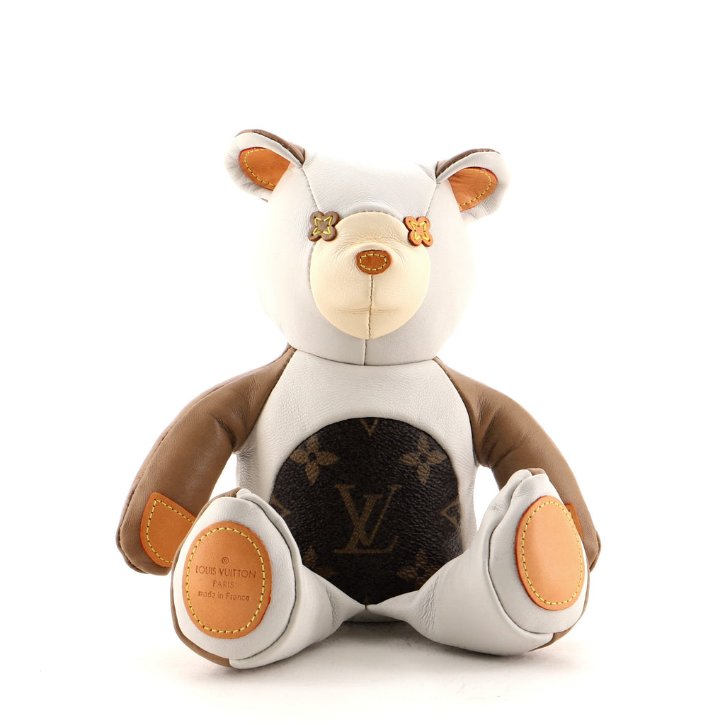 Louis Vuitton Dou Dou Teddy Bear Leather with Monogram Canvas at 1stDibs   louis vuitton teddy bear, louis vuitton bear, louis vuitton teddy bear  keychain