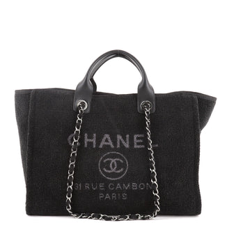 Chanel Deauville Tote Lurex Boucle Medium