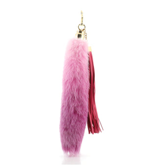 Louis Vuitton Fox Fur Fuzzy V Bag Charm