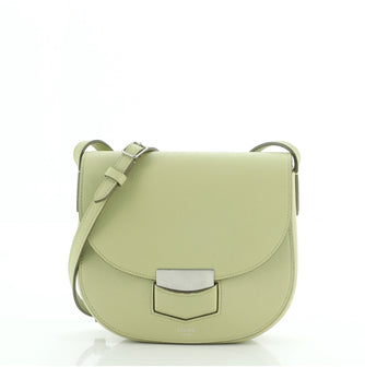Celine Trotteur Crossbody Bag Grainy Leather Small