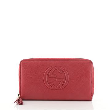 Gucci Soho Zip Around Wallet Leather