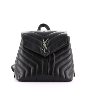 Saint Laurent LouLou Backpack Matelasse Chevron Leather Small