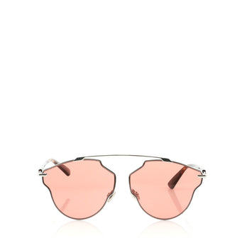 Christian Dior So Real Pop Aviator Sunglasses Tortoise Acetate and Metal
