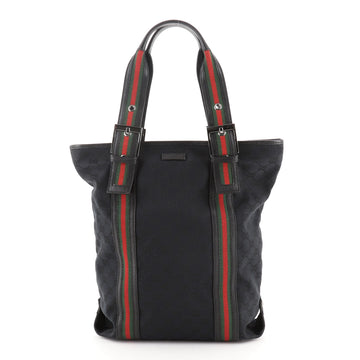 Gucci Belted Web Handle Tote GG Canvas Tall