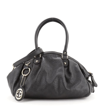 Gucci Sukey Convertible Boston Bag Guccissima Leather