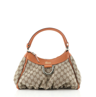 Gucci D Ring Hobo GG Canvas Small