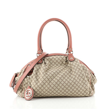 Gucci Sukey Boston Bag Diamante Canvas