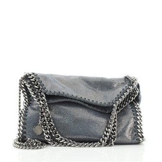 Stella McCartney Falabella Fold Over Crossbody Bag Shaggy Deer Mini