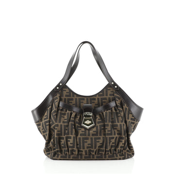 Fendi Chef Pocket Tote Zucca Canvas Medium
