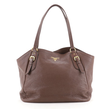Prada Buckle Wing Tote Vitello Daino Medium