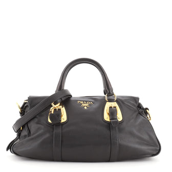 Prada Convertible Belted Satchel Soft Calf Medium
