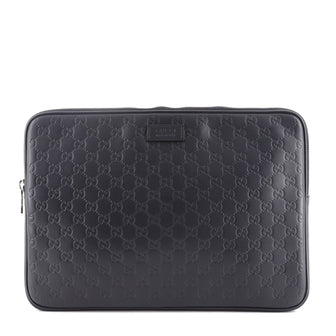 Gucci Laptop Sleeve Guccissima Leather