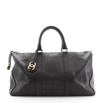 Chanel Vintage Timeless Boston Bag Caviar Large