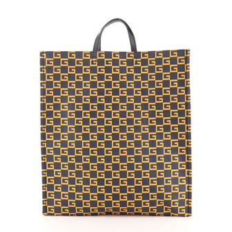 Gucci Square G Open Tote Printed Coated Canvas Large