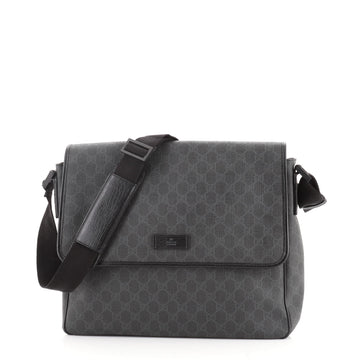Gucci Flap Messenger Bag GG Coated Canvas Medium
