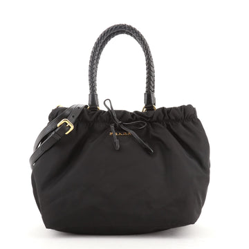 Prada Bow Convertible Tote Tessuto Small