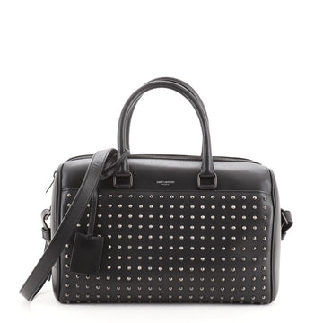 Saint Laurent Classic Duffle Bag Studded Leather 6