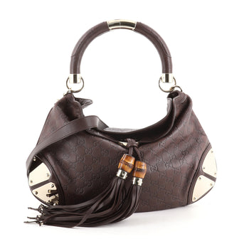 Gucci Indy Hobo Guccissima Leather Medium