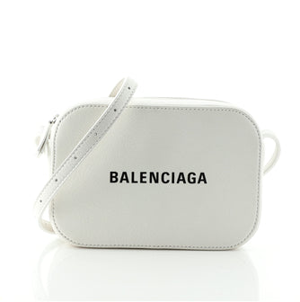 Balenciaga Logo Ville Camera Bag Leather XS