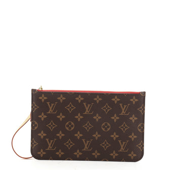 Louis Vuitton Neverfull Pochette Monogram Canvas Large