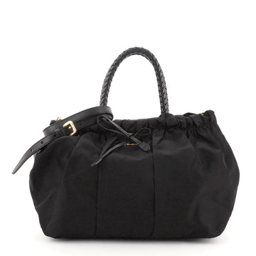 Prada Bow Convertible Tote Tessuto Small