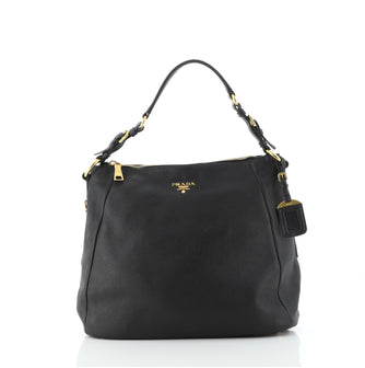 Prada Belted Hobo Vitello Daino Large