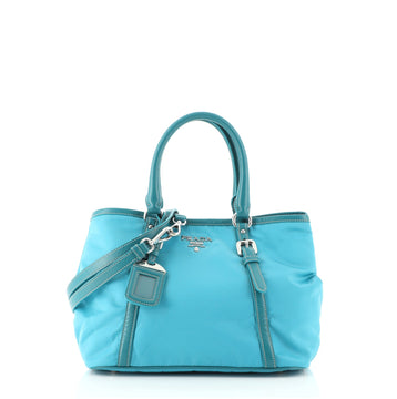 Prada Convertible Belted Logo Tote Tessuto Medium
