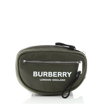 Burberry Logo Cannon Bum Bag Printed Nylon Small