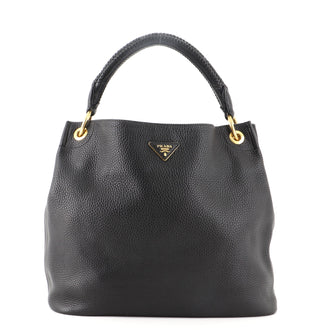 Prada Rolled Hobo Vitello Daino Large