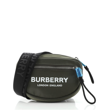 Burberry Logo Cannon Bum Bag Printed Nylon Small
